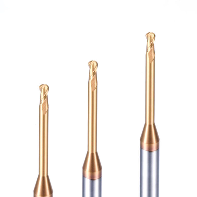 마이크로 딥 굴레 긴 목 밀링 컷어, 0.1mm 코너 반사 끝 밀링