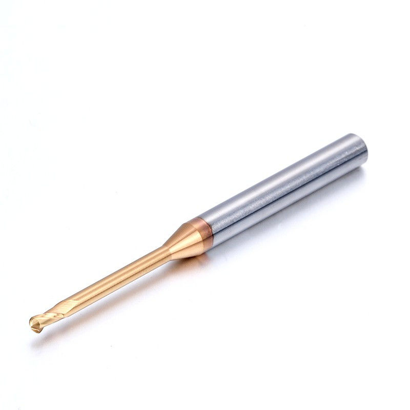 마이크로 딥 굴레 긴 목 밀링 컷어, 0.1mm 코너 반사 끝 밀링