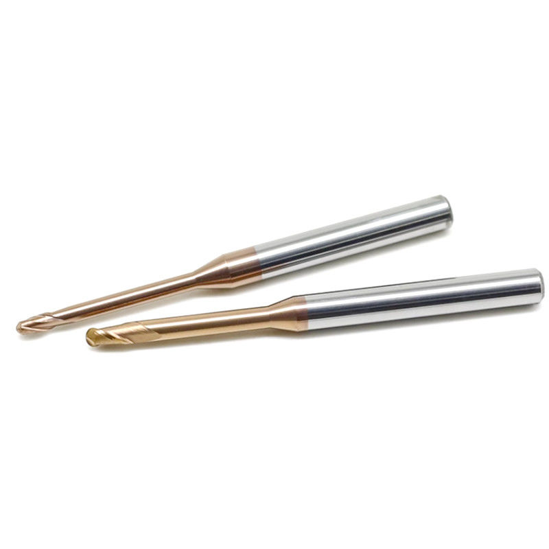 마이크로 딥 굴레 긴 목 밀링 컷어, 0.1mm 코너 반사 끝 밀링