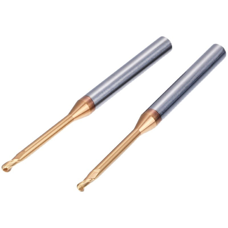 마이크로 딥 굴레 긴 목 밀링 컷어, 0.1mm 코너 반사 끝 밀링