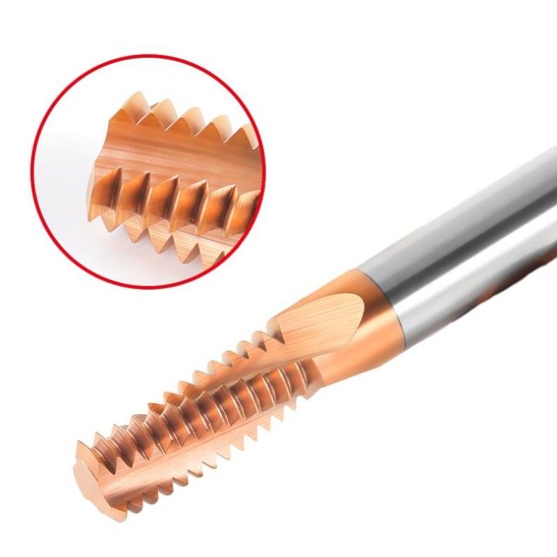 CNC 기계 전체 치아 스레딩 끝 밀 4 알루미늄 및 철강을 위한 플루트