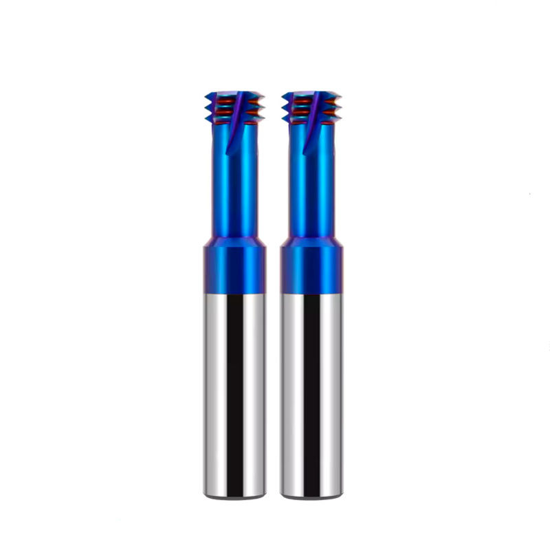 HRC68도 스레딩 끝 밀 컷러 메트릭 ISO 3 이빨 CNC 가공