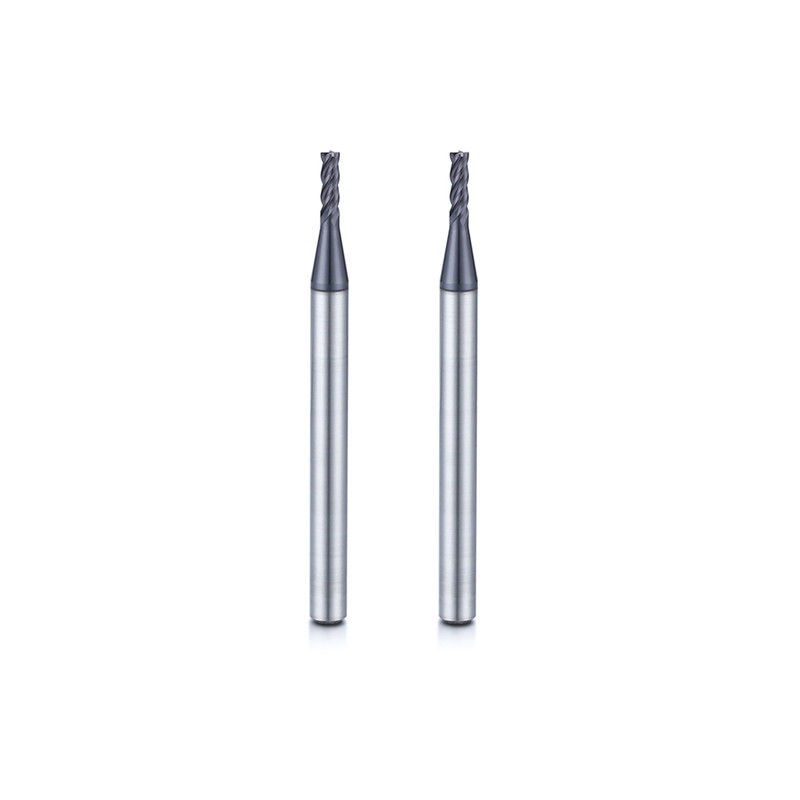 알루미늄 긴 목 마이크로 지름 끝 밀 0.1mm 코너 반지름