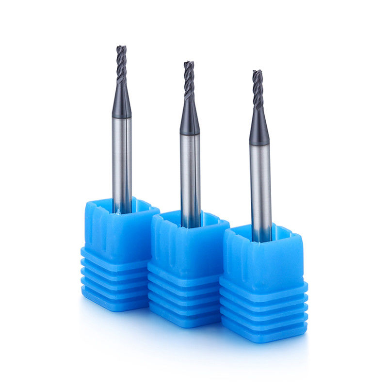알루미늄 긴 목 마이크로 지름 끝 밀 0.1mm 코너 반지름