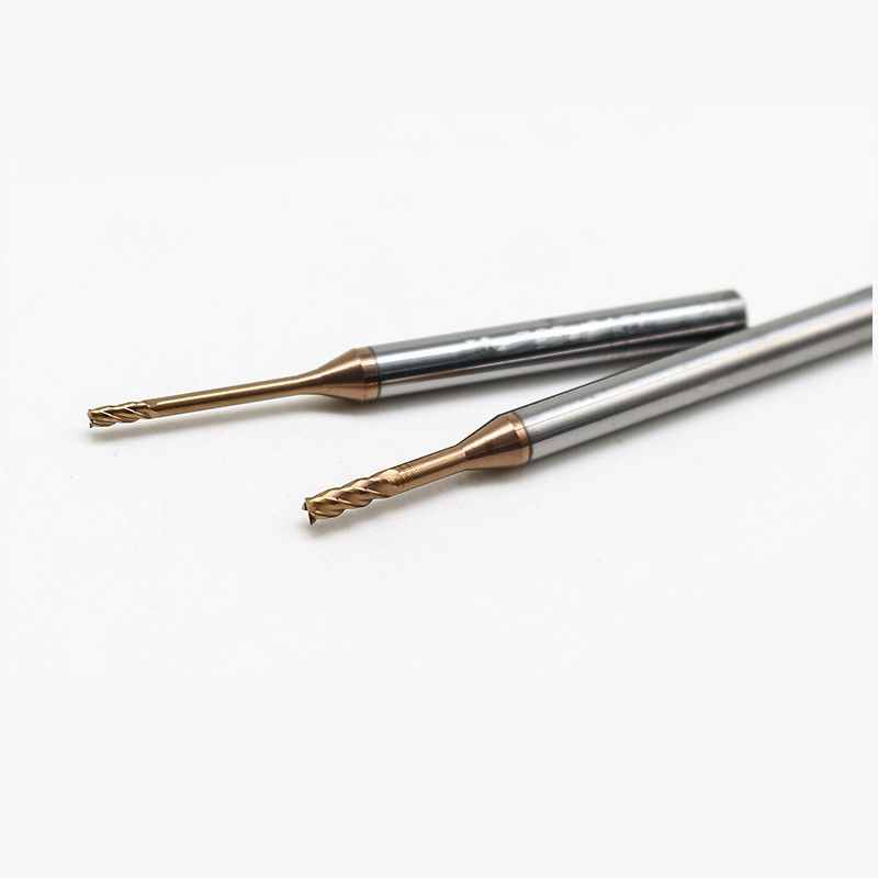 텅스텐 마이크로 지름 끝 밀 0.2mm 절단 가장자리와 함께 2.5mm 플루트 길이