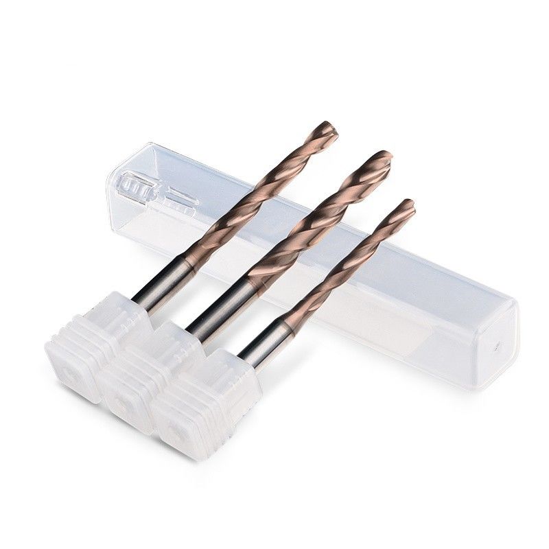 Din 표준 내부 냉각 5xd 단계 0.1mm 도용 탄화물 나선 플루트 분기 도용